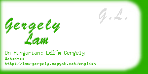 gergely lam business card